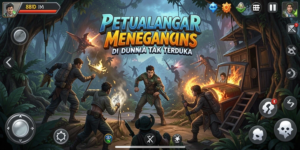 Tampilan menakjubkan dari gameplay petualangan di 88ID.