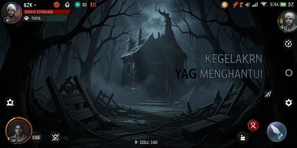 Gameplay menegangkan dalam lingkungan yang menyeramkan.