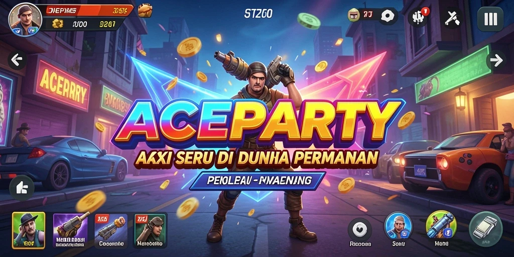 Tampilan luar biasa dari aksi karakter dalam ACEPARTY.