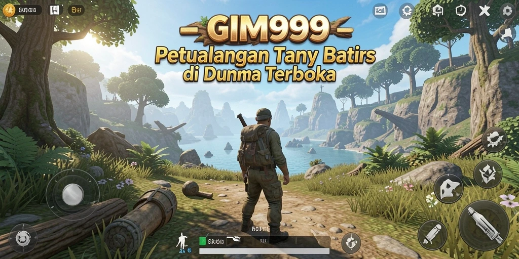 Tampilan gameplay menakjubkan di dunia terbuka GIM999.