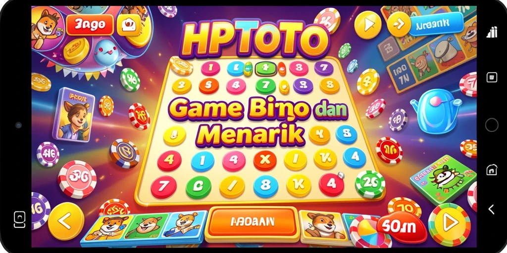 Tampilan gameplay HPTOTO yang seru dan penuh warna.