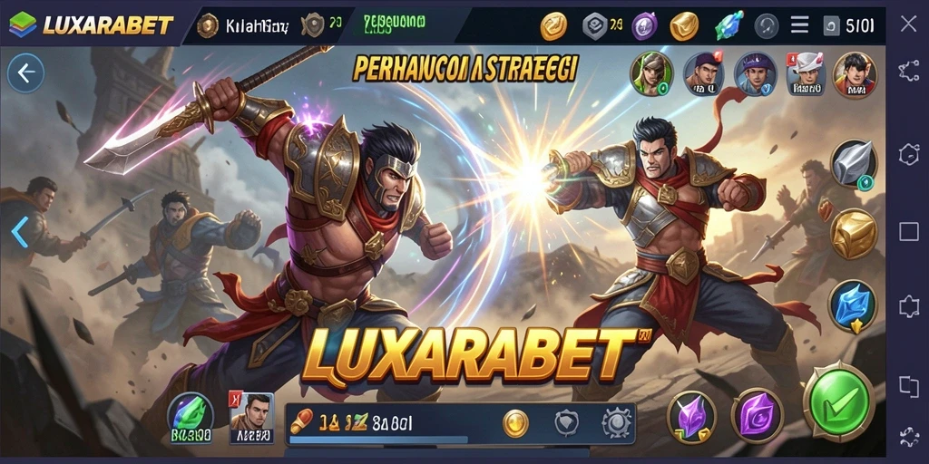 Tangkapan layar LUXARABET menampilkan aksi pertarungan yang mendebarkan.