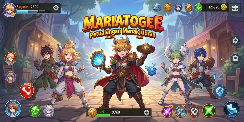 Tampilan gameplay MARIATOGEL yang menawan dan penuh aksi.