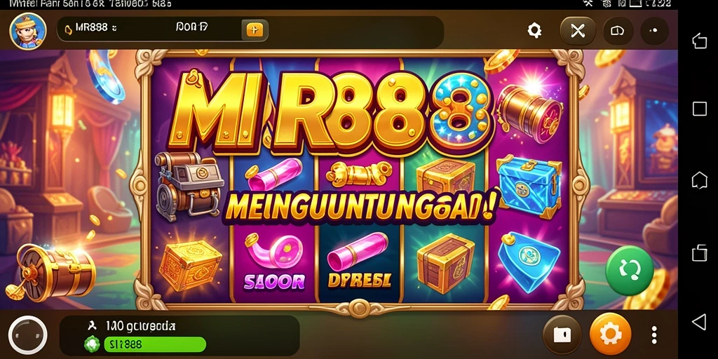 Tangkapan layar gameplay menunjukkan keseruan permainan slot MR888.