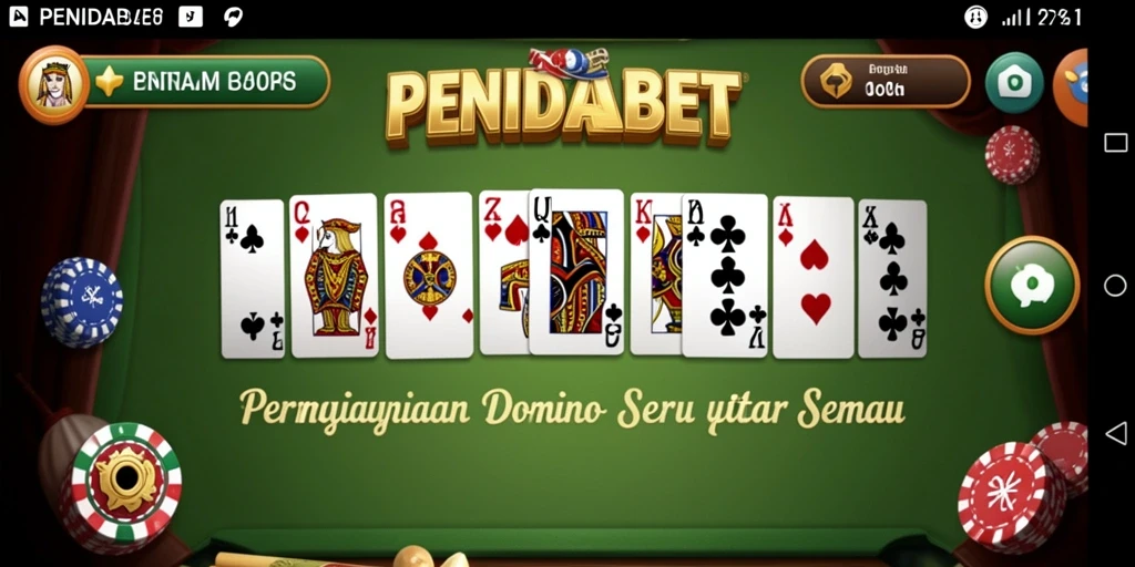 Screenshot utama PENIDABET menunjukkan gameplay Domino yang menarik.