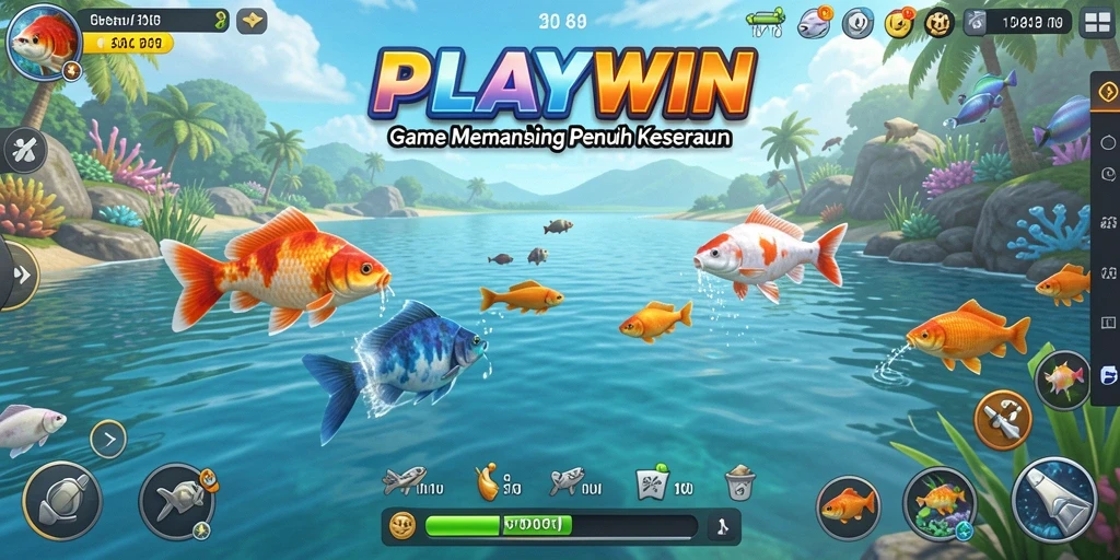 Tangkapan ikan yang sukses dalam gameplay PLAYWIN.