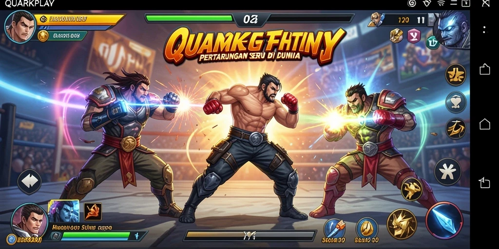 Tangkapan layar dari gameplay seru dalam QUARKPLAY yang penuh aksi.
