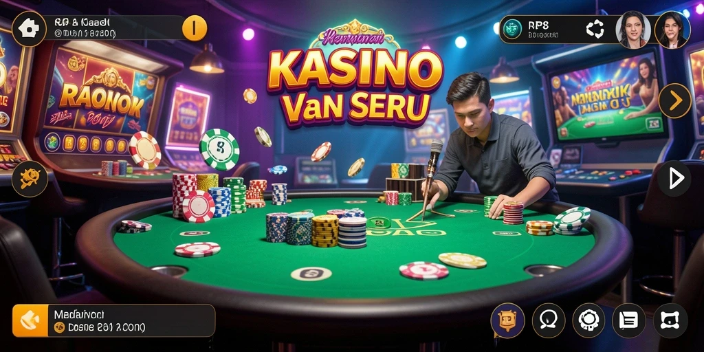 Tampilan gameplay seru di RP8 dengan fitur kasino yang menawan.