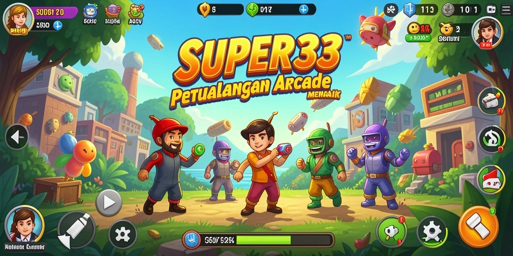 Tampilan gameplay seru dari SUPER33 dengan berbagai tantangan menarik.