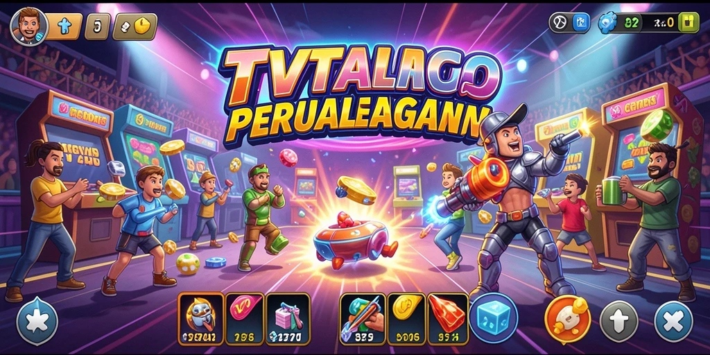 Tangkapan layar TVTOTO menampilkan aksi gameplay yang seru dan penuh tantangan.